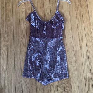 Urban Outfitters Velvety Lavender Romper
